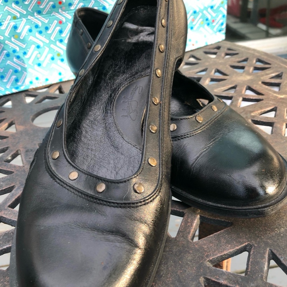 John Fluevog Free Amina shoes studded black leather (project shoe) - Picture 6 of 14